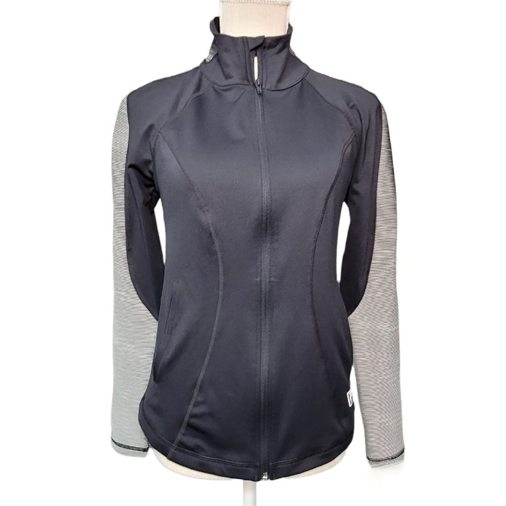 Women's Fila Sport zip up Running Workout jacket Black NWOT Size S